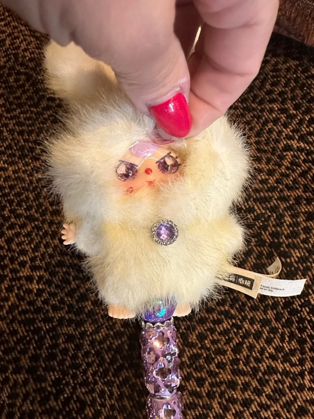 Gorgeous Hand Crafted Pen with an Authentic  Baby Three Bunny as the Focal